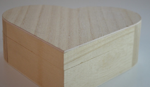 Wooden heart shaped box - shaped, ideal