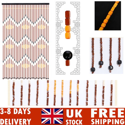 Bamboo wooden beaded door - bamboo,