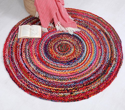 Round rug rainbow - rug, multi