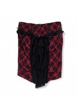 Vintage Lip Service Blacklist Vaudeville Vamps red and black lace skirt 27 