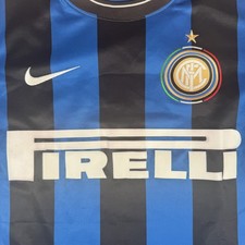Rare Original Inter Milan 2009/2010 Home Basic Football Shirt Mens Medium