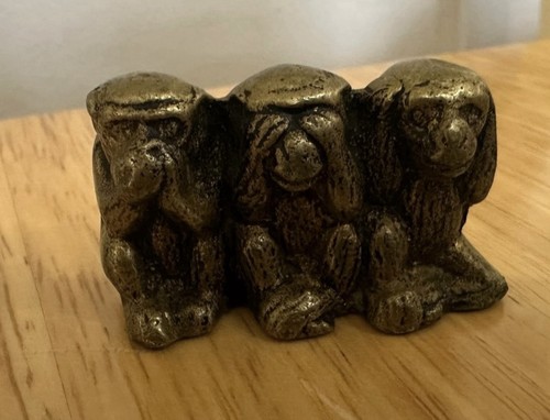 Solid brass miniature - -, three