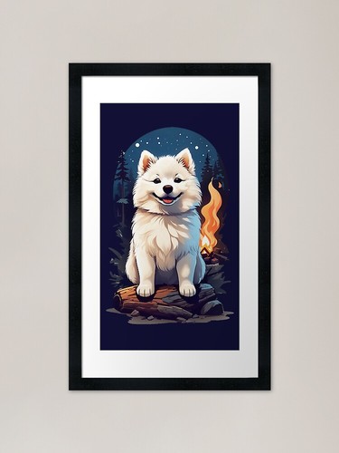 Sweet samoyed puppy - samoyed,