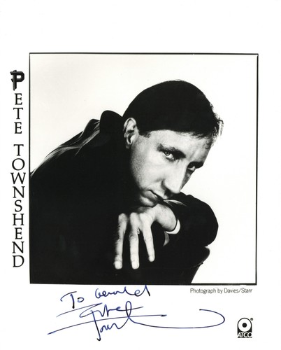 Pete townshend signed - pete,