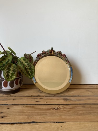 Vintage barbola floral - barbola, mirror