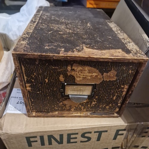 Vintage filing cabinet - cabinet, box
