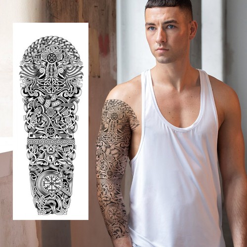 Temporary tattoo sleeve - temporary,