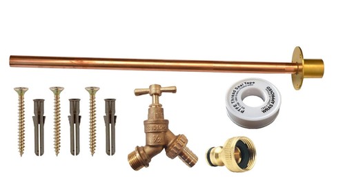 Garden tap outside with - tap,