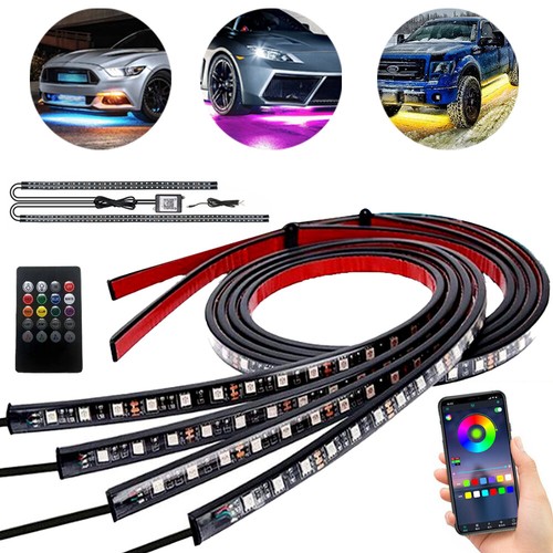 Rgb led under car tube - 4x,
