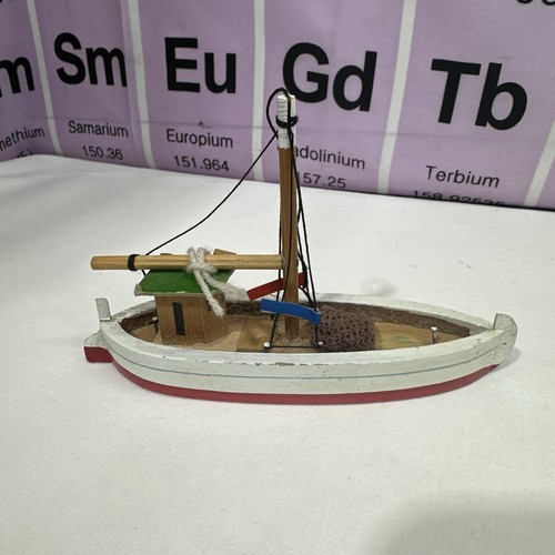 Vintage wooden fishing boat - wooden,