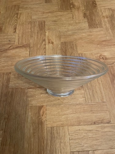 Ribbed clear glass shade - clear,