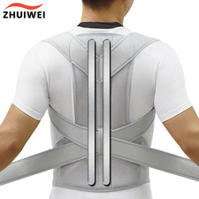 Adjustable Posture Corrector Low Back Support Shoulder Brace Belt For Men Women