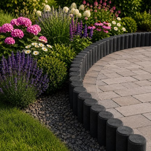 Concrete garden palisade - concrete,