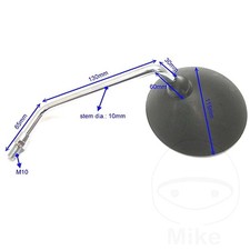 JMP Mirror Black Right Fits