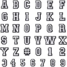 Letters & Numbers Croc Shoe Charms Alphabet Accessory BRAND NEW JIBBITZ