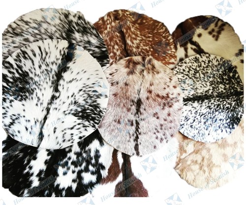 Goat skin with hair drum - goat,