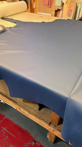 Full leather cow hide blue - full,