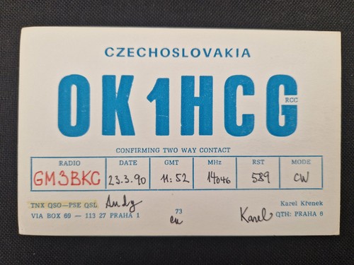 Czechoslovakia 1990 ok1hcg - -,