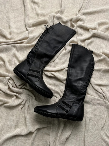 Vintage leather knee high - knee,