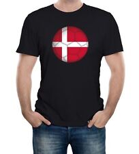 Mens Denmark Football Supporter T-Shirt World Cup Euros Copa America Country