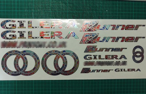 Gilera runner decals stickers - gilera,