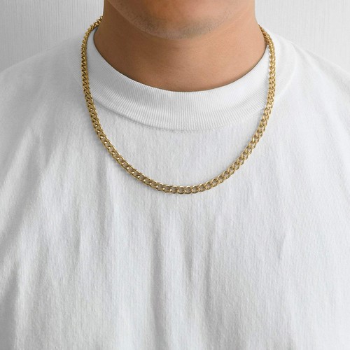 Men 6mm 18k gold plated - gold,