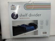 2 PACK shelf divider the