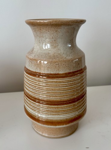 Vintage studio pottery ribbed