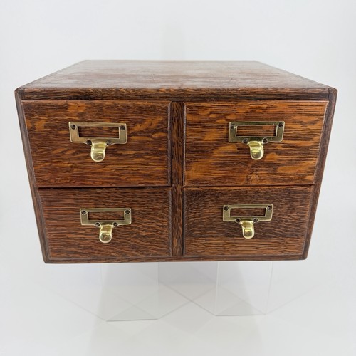 Vintage oak wooden library - vintage,