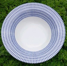 VINTAGE BRITISH ANCHOR HOSTESS DEBONAIR BLUE & WHITE SMALL  BREAKFAST BOWL