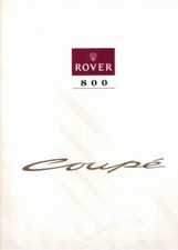 1993 Rover 800 Coupe Brochure Catalogue France