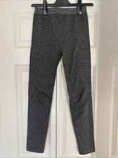 QED LONDON Black & Grey Leggings Medium Excellent Condition