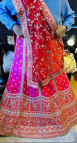 Women red embroidered 3 - women's,
