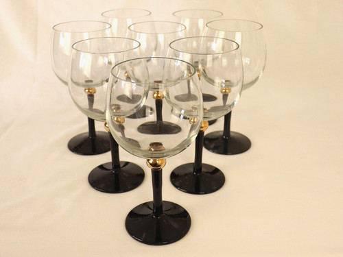 Lead crystal wine glasses - crystal,