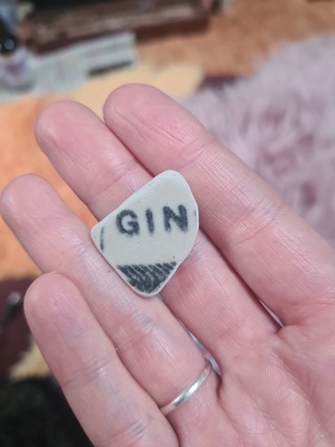 Antique sea pottery gin - sea, ‘gin’