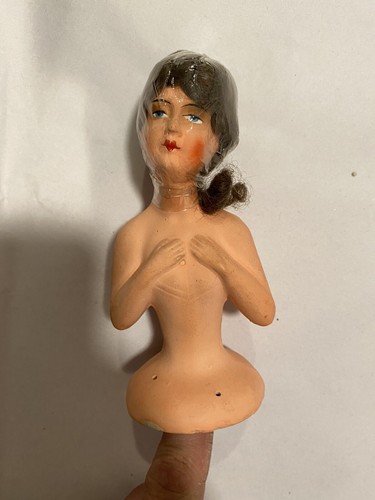 Vintage germany bisque pin - vintage,