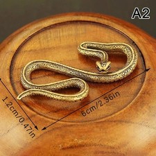 Copper Brass Snake Figurine