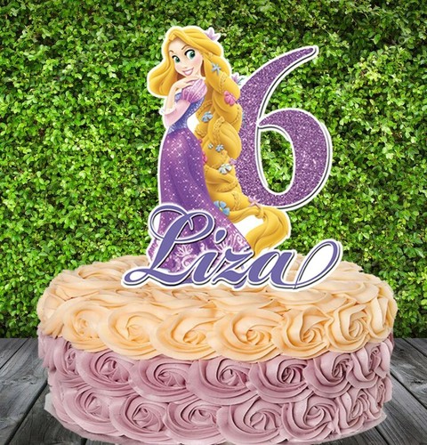 Princess rapunzel cake topper - princess,