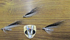 3 V Fly 1/2 Inch Sunray Shadow Crimp Cone Head Salmon Tube Flies & Trebles  