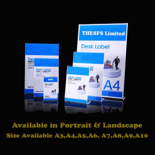 Acrylic poster menu holder - poster,