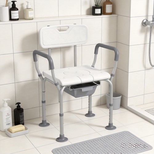 Shower chair with back - chair,