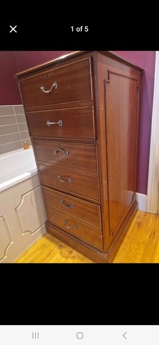 Mahogany chest drawers - mahogany,