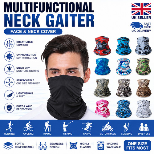 Face cover neck gaiter warmer - cover,