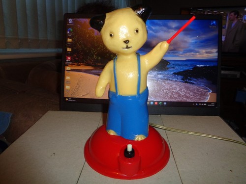 Vintage sooty bedside lamp - vintage,