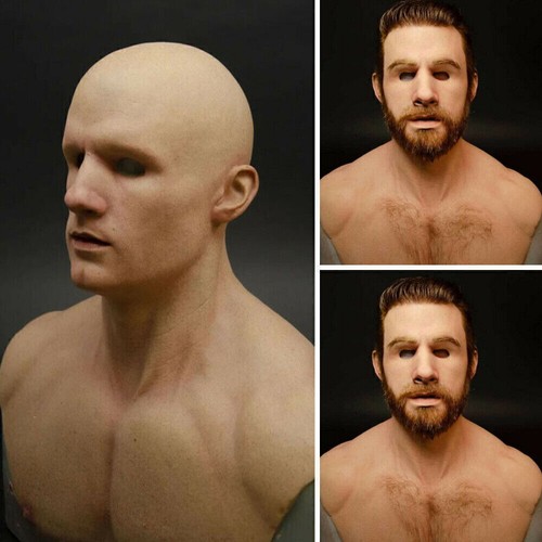 Men latex face cover - men,
