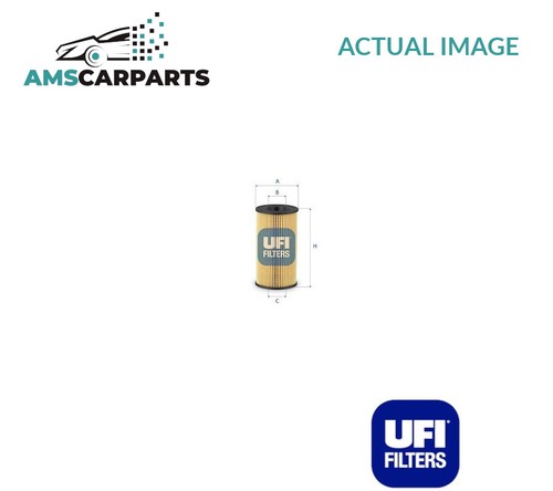 Engine oil filter 2526700 ufi - filter,