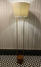West Elm Industrial Outline Floor Lamp Brass & Cool Walnut. New In Box. No Shade