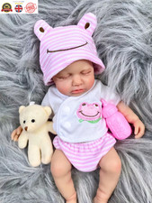 13-Inch Reborn Baby Doll - Solid Silicone, Washable, Stress-Relief Gift