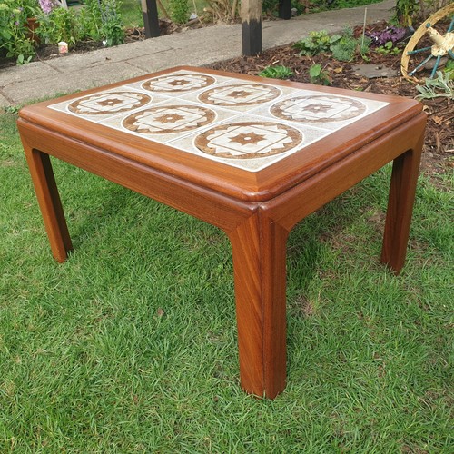 Plan teak coffee table with - teak,