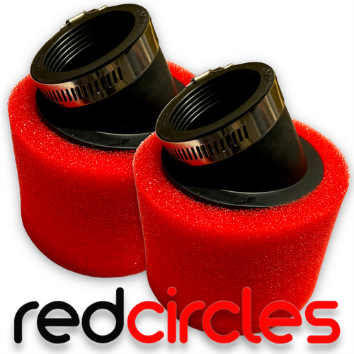 Twin pack 40mm red angled - twin,